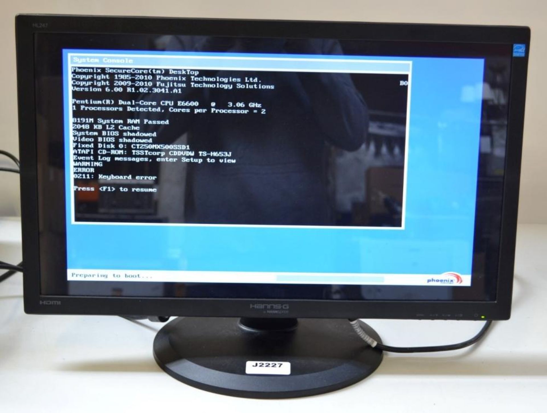 1 x HannsG HL247HGB 23.6" PC Monitors - Ref J2227 - CL394 - Location: Altrincham WA14 - HKPal2 <br