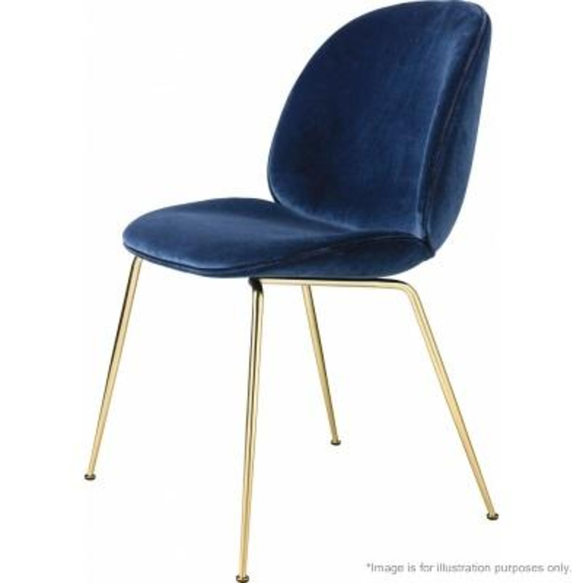 1 x GUBI 'Beetle Chair' - Designed By GamFratesi - Used, Please Read Condition Report - Dimensions: