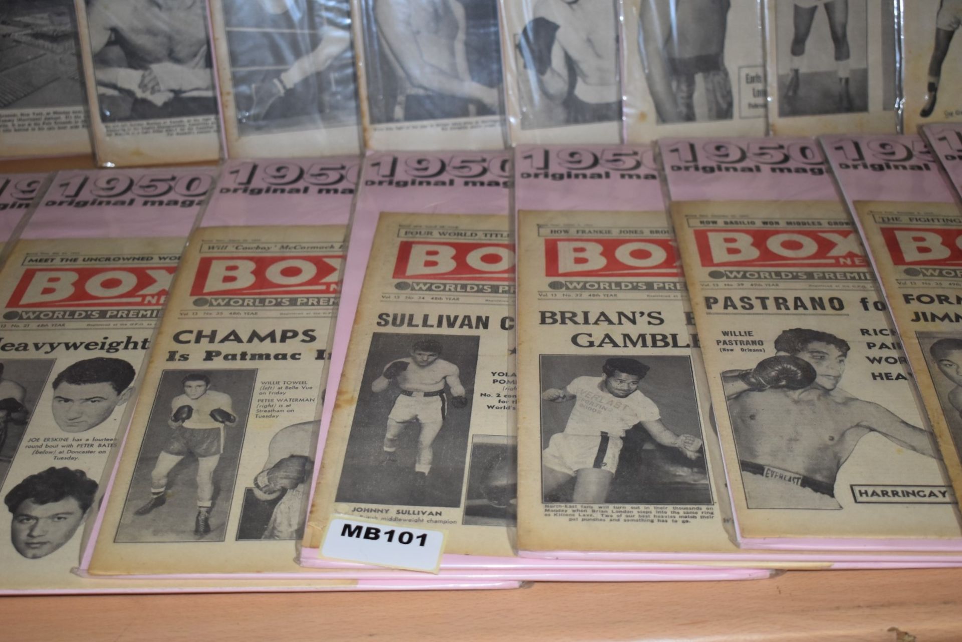 56 x Vintage Boxing News Magazines Dated 1955 to 1959 - Ref MB100/101/102 - Individually Packaged - Image 12 of 28