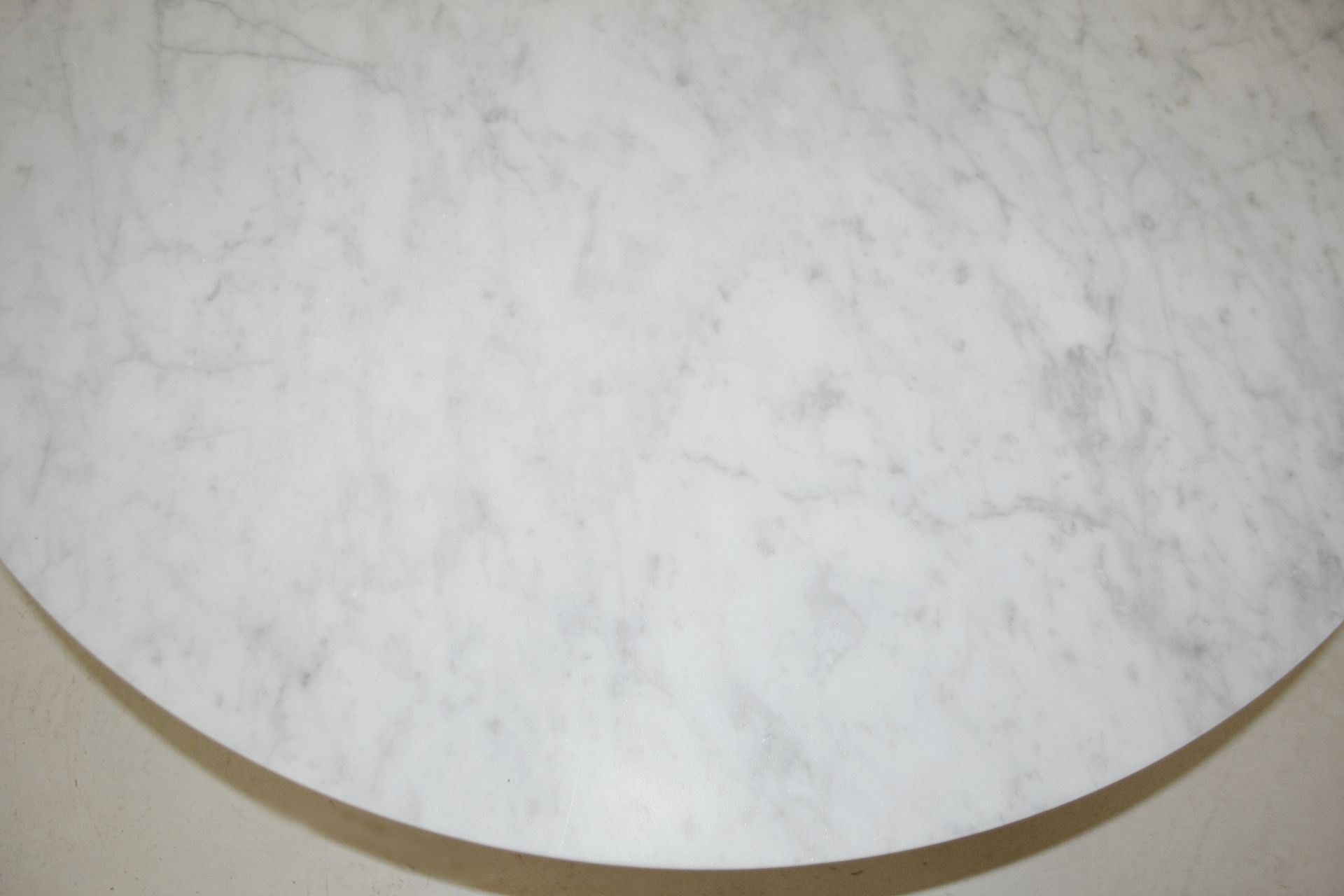 1 x B&B Italia 'MERA' White Marble Topped Designer Table (MTR90) - Designed By Antonio Citterio - Image 9 of 14