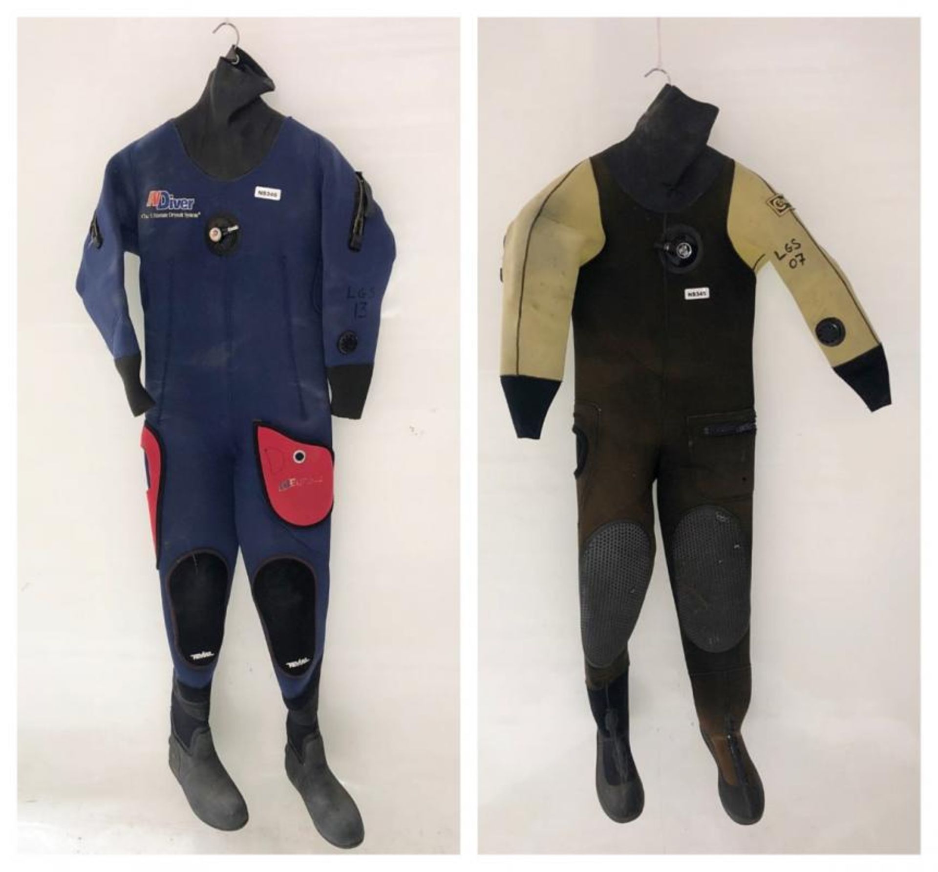 2 x Full Diving Wetsuits - Ref: NS345, NS346 - CL349 - Location: Altrincham WA14 - Used In Good Cond