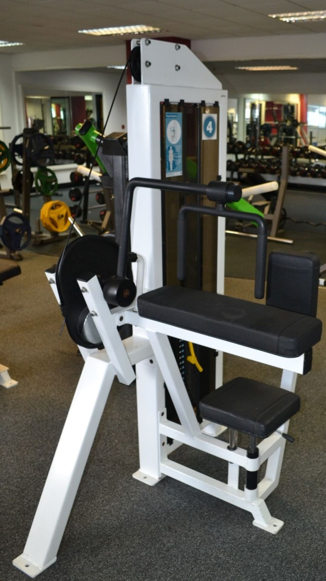 1 x Force Tricep Extension Pin Loaded Gym Machine With 75kg Weights - Ref: J2079 - Image 2 of 2