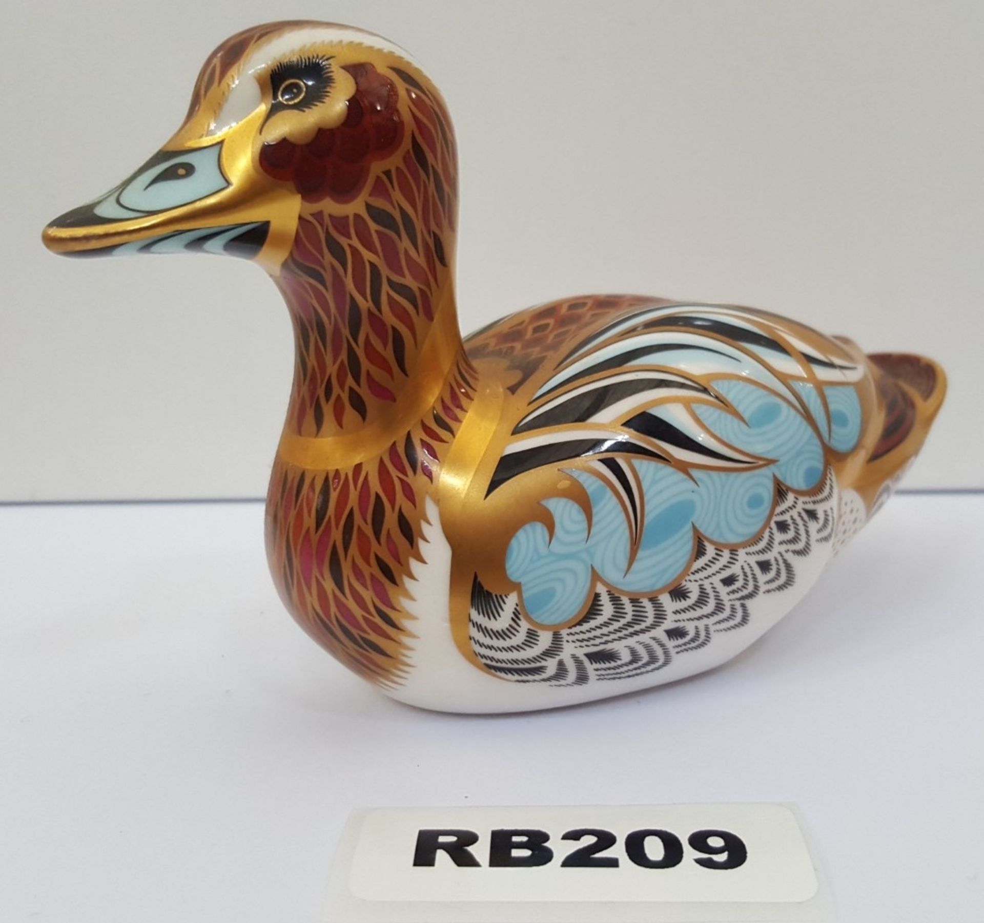 1 x Collectible Royal Crown Derby Collectors Guild Duck Paperweight - Ref RB209 I - Image 4 of 5