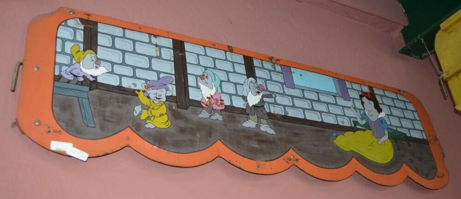 7 x Vintage Fairground Ride Fence Panels - Hand Painted Disneyland Artwork - With Braced Backs and - Image 3 of 10