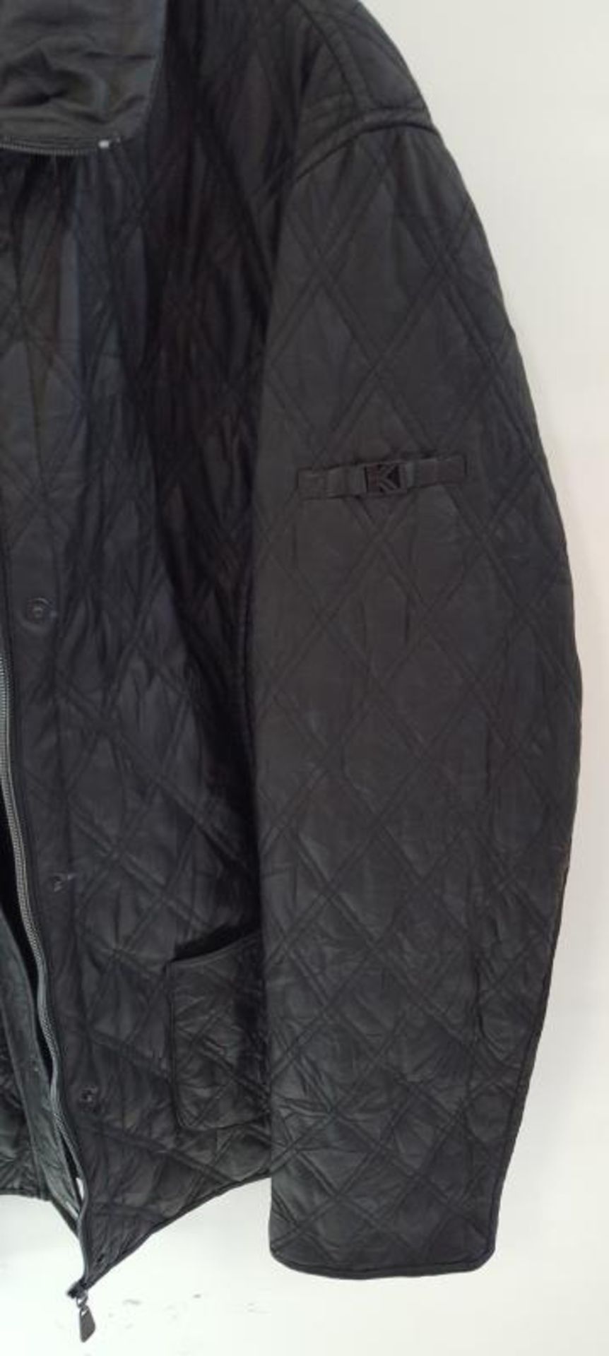 1 x STEILMANN KSTN Ladies Zipped Faux Leather Quilted Pattern Jacket - Colour: Black - UK Size 12 - - Image 4 of 5