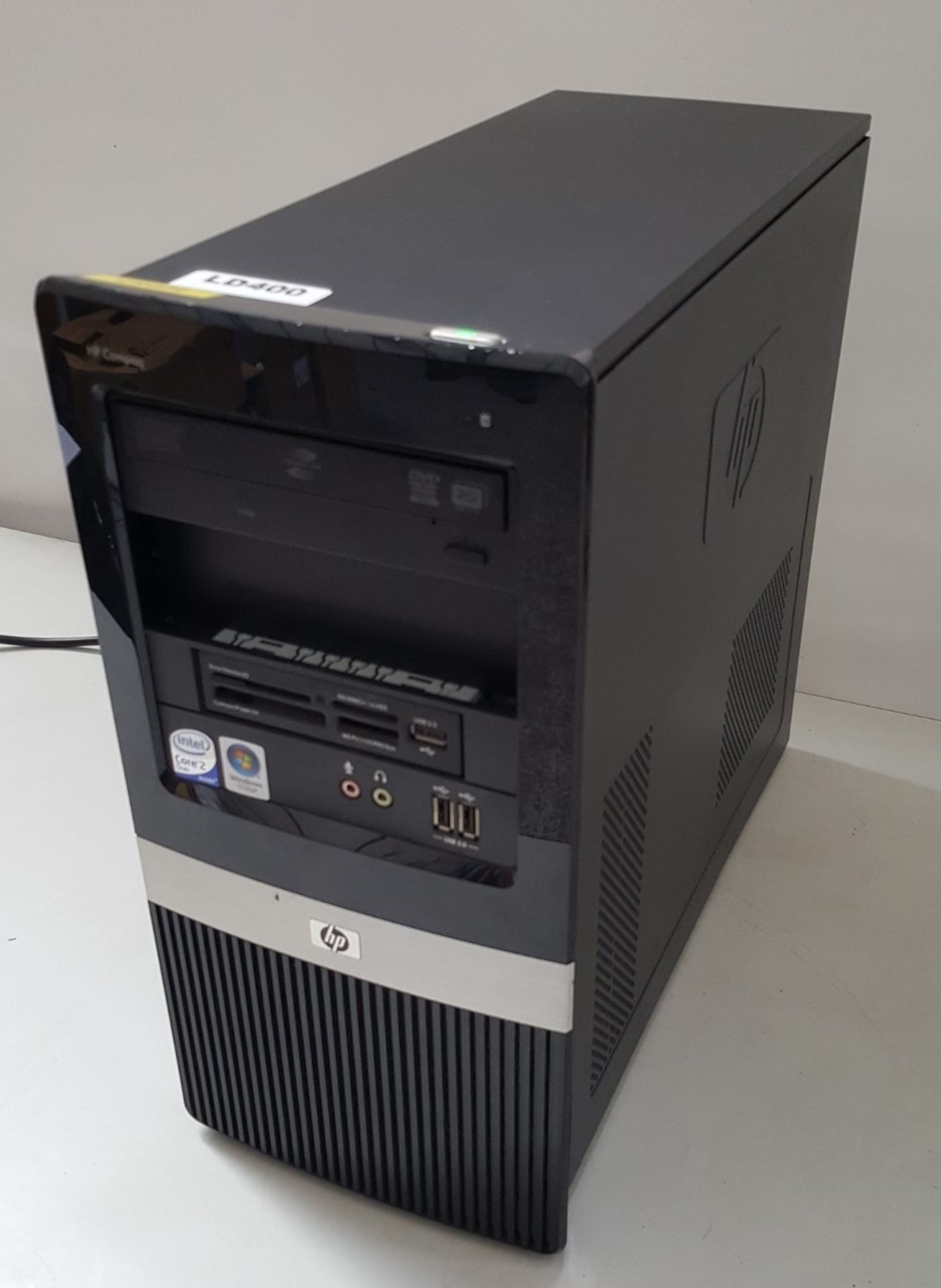 1 x HP Compaq DX2400 Desktop PC Intel Core 2 Duo 3 GHz 2GB RAM - Ref LD400 - Image 5 of 6