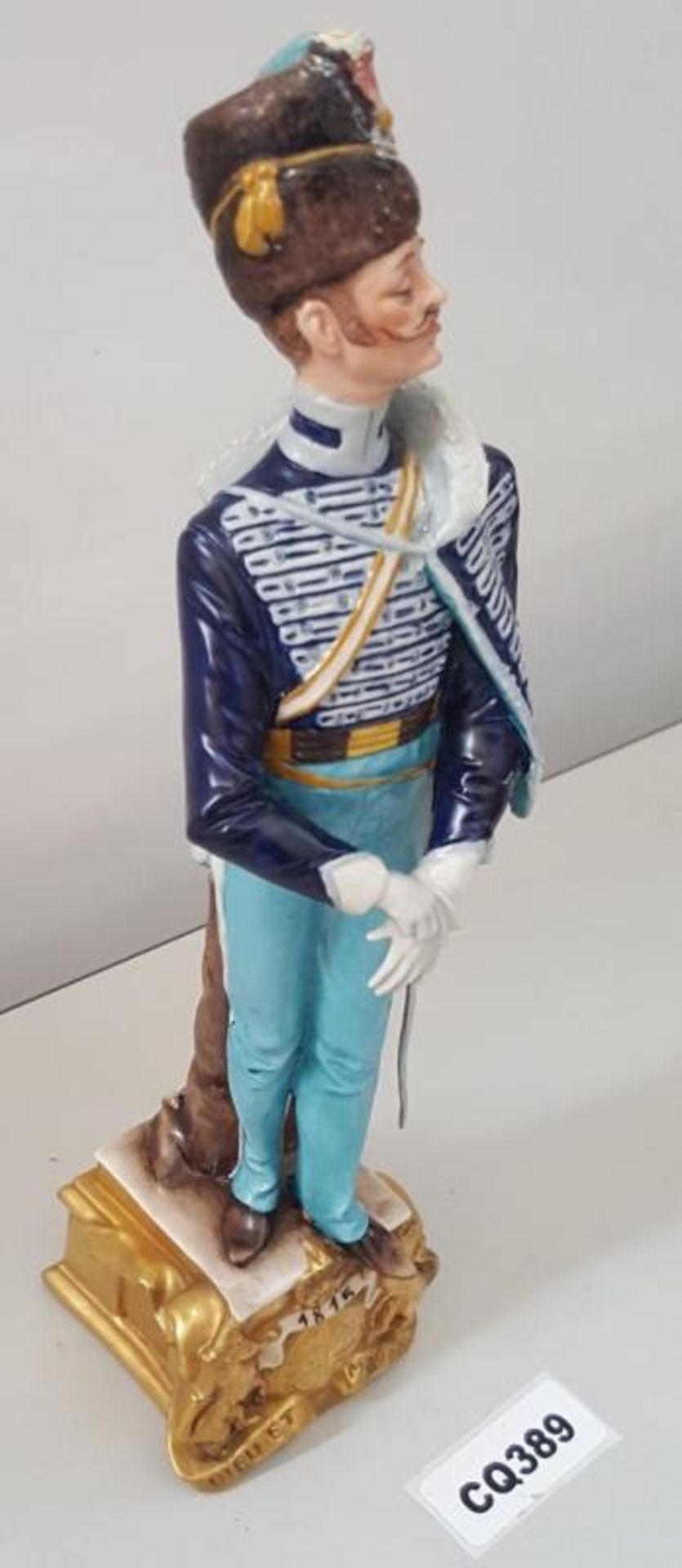 1 x Rare Italian Capodimonte Porcelain Bruno Merli Soldiers Figurines 1815 - Image 3 of 5