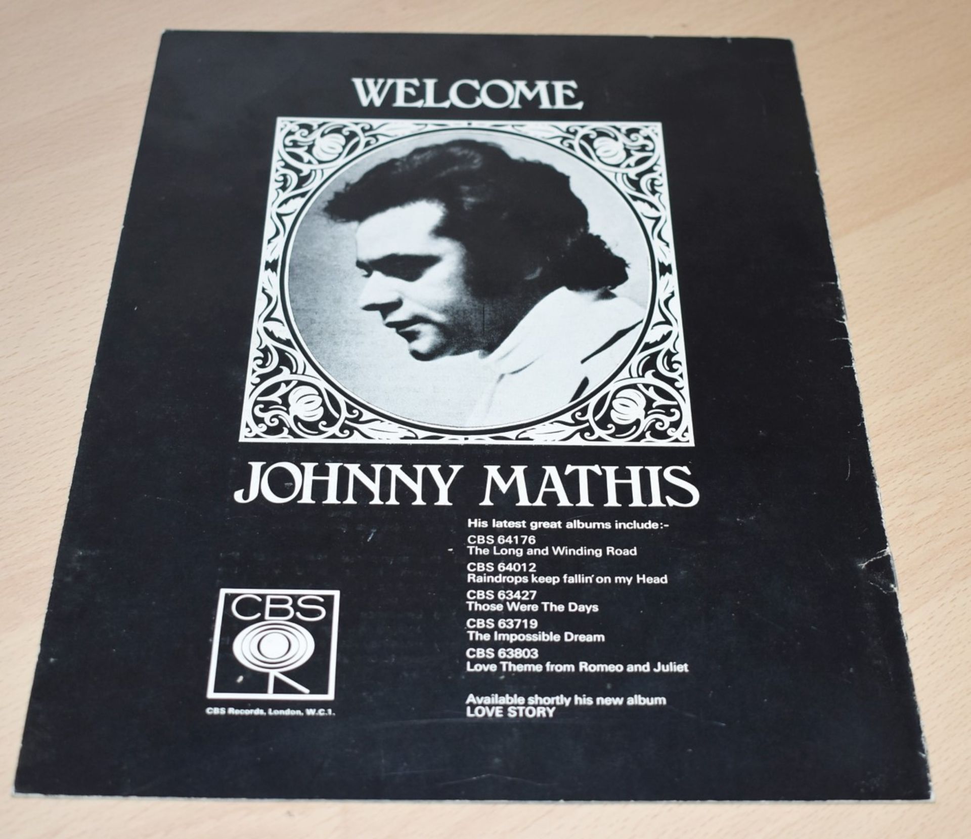 1 x Johnny Mathis With Syd Lawrence and His Orchestra - London Palladium 1971 Brochure - Ref MB138 - - Image 3 of 3