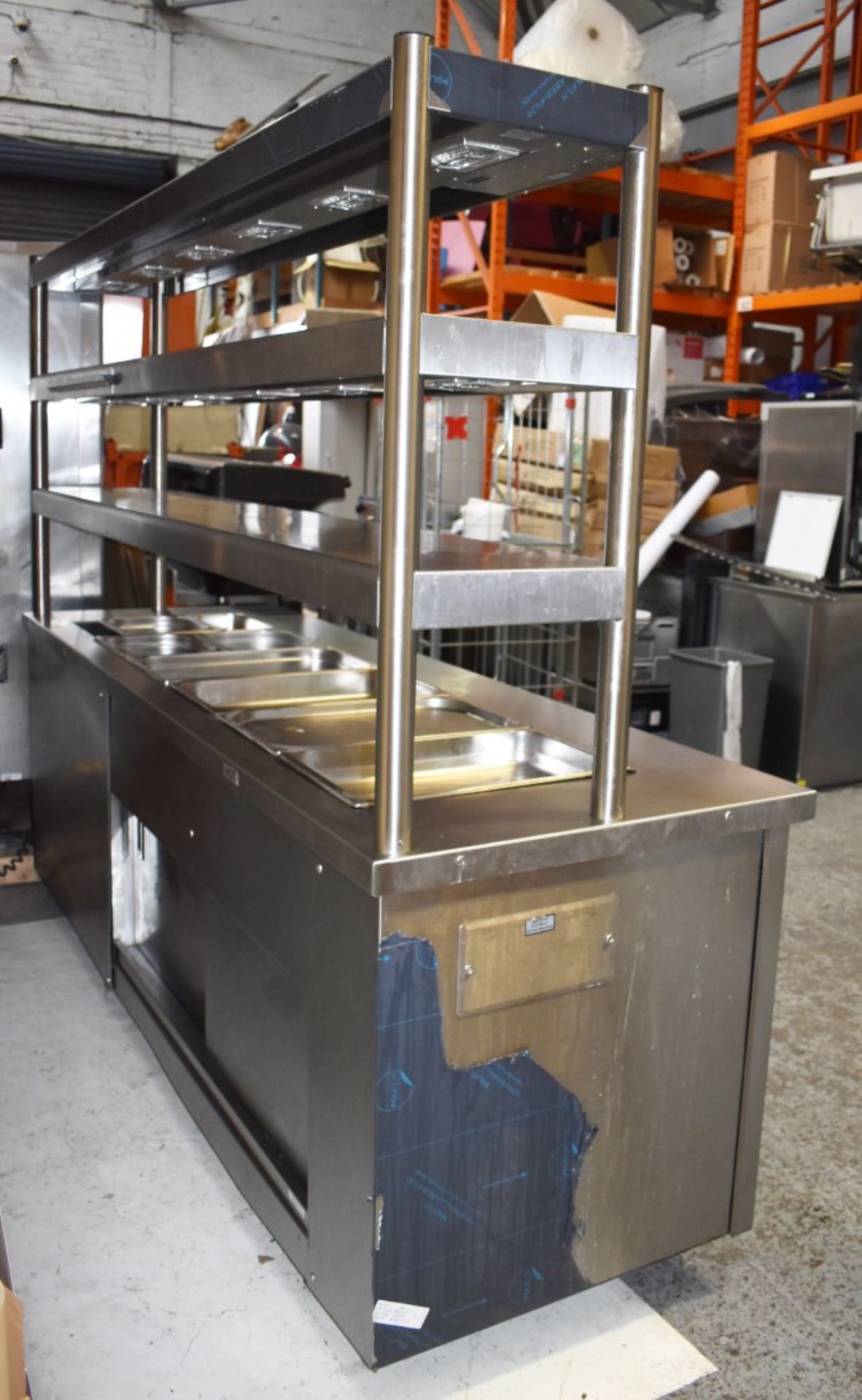 1 x Victor Carib Mobile Server With 3 Tier Gantry, 6 Pan Heated Well, Heated Drawers and Double Door - Image 13 of 17