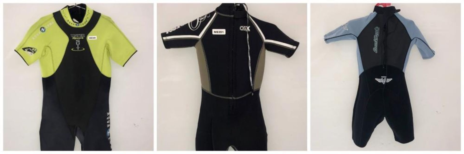 3 x Junior Wetsuit's - Ref: NS349, NS351, NS347 - CL349 - Location: Altrincham WA14 - Used In Good C