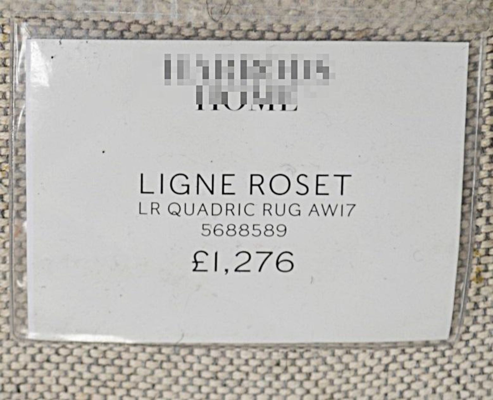 1 x LIGNE ROSET 'Quadric' 100% Wool Rug In Black Designed By René Barba - 260 x 300cm - Ref: 5688589 - Image 3 of 6