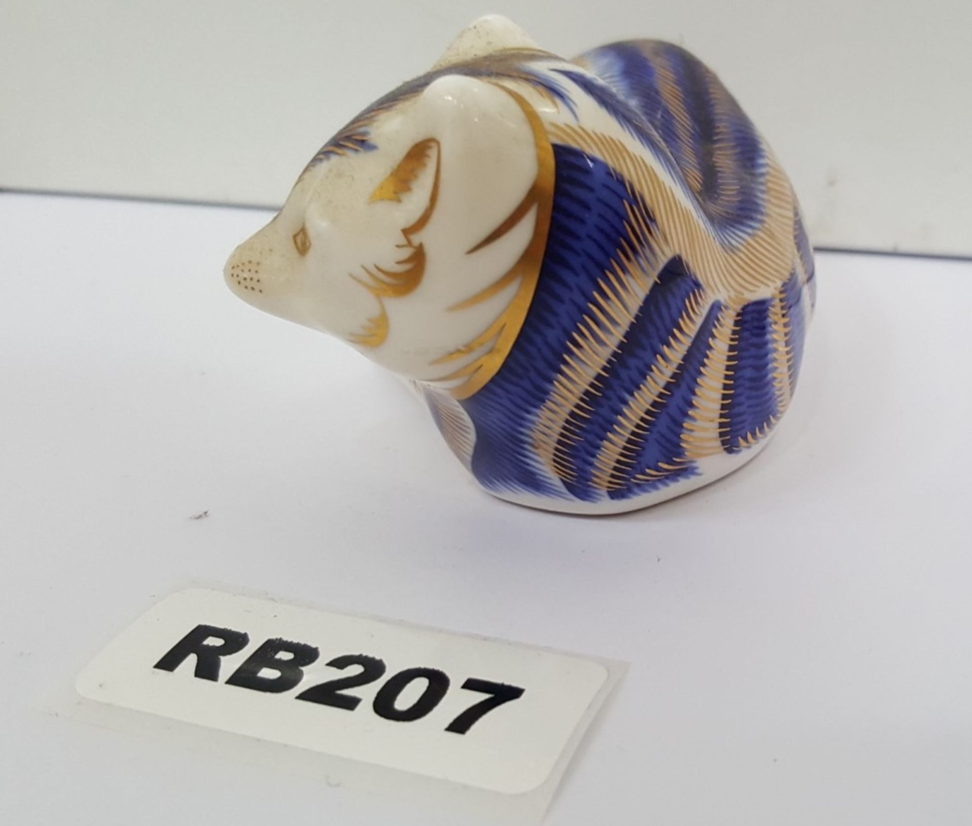 1 x Collectible Royal Crown Derby Paperweight Fox - Ref RB207 I - Image 4 of 5
