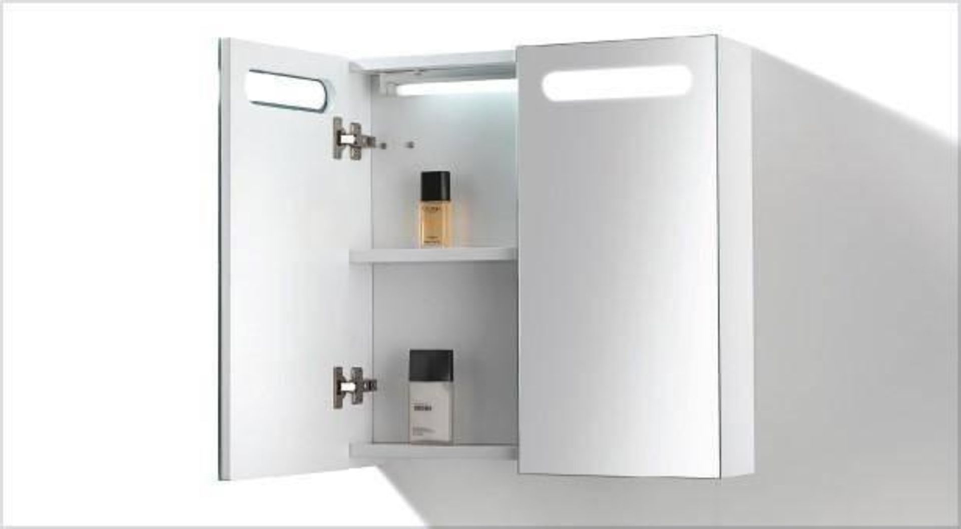 1 x Contemporary Bathroom Eden Mirror Cabinet 80 - A-Grade - Ref:AMC12-080 - CL170 - Location: Notti
