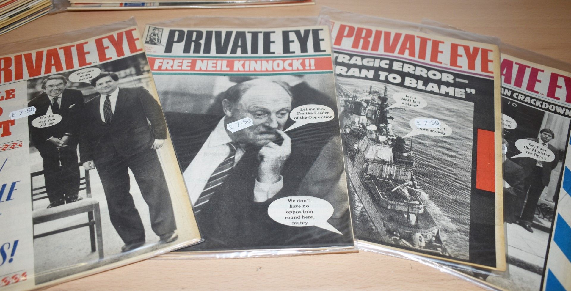 170 x Vintage Private Eye Magazines Dated 1980 to 1989 - Ref MB104 - CL431 - Mostly Packaged Ready - Image 7 of 10