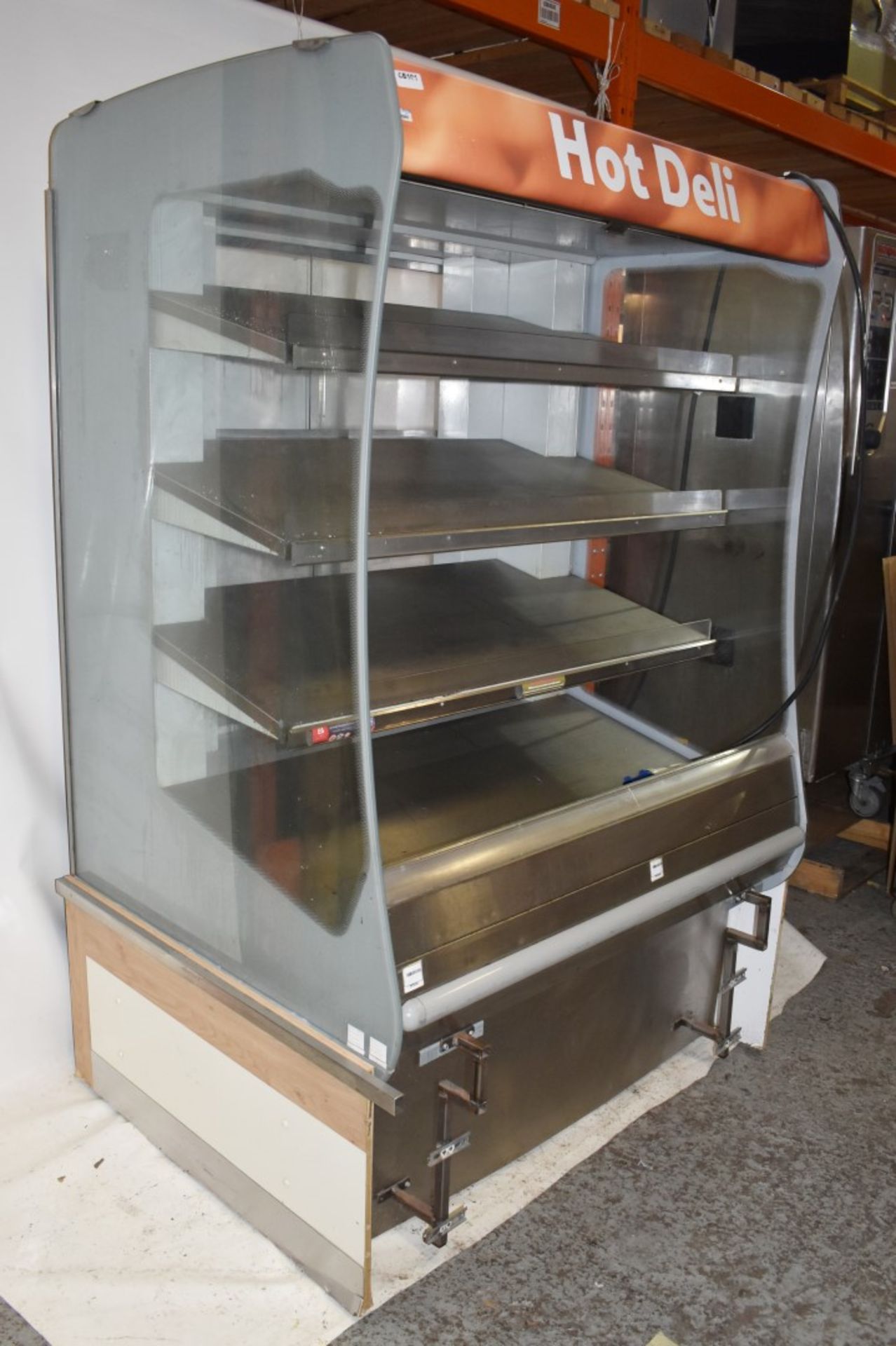 1 x BBQ King BKI MHC4 Hot Multi-tier Display Case/Heated Merchandiser Display Unit With Rear