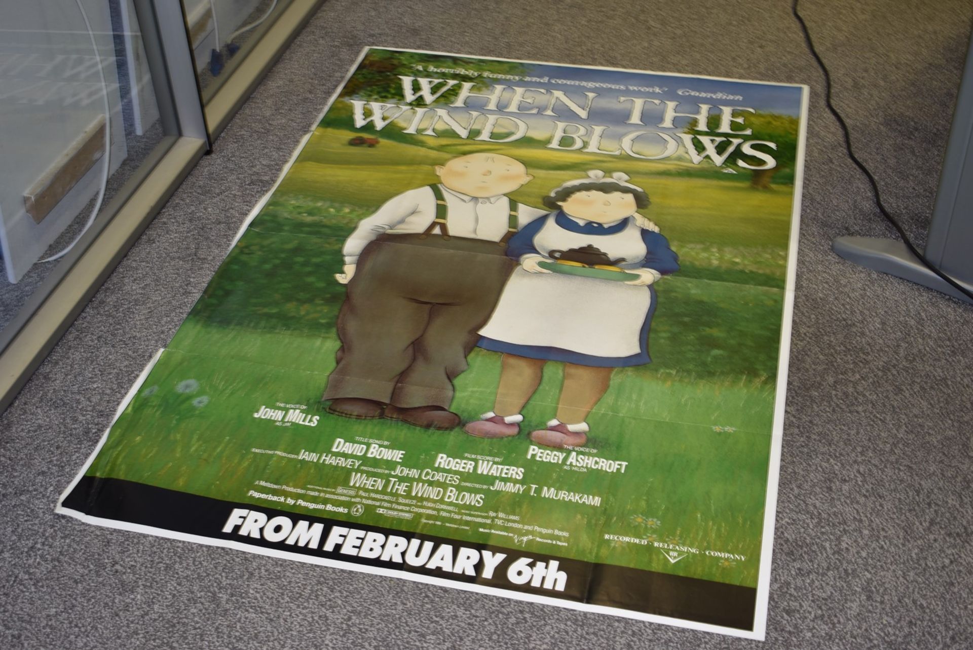 1 x Two Sheet Subway / Bus Stop Movie Poster - WHEN THE WIND BLOWS - Featuring John Mills and - Image 3 of 4