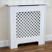 1 x New Contemporary White Wooden Radiator Cover - Ref: CB132 - CL425 - Location: Altrincham WA14