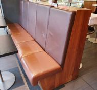 35 x Upholstered Booth Seating Seat And Back Cushions - From A Milan-style City Centre Cafe