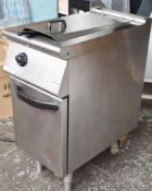 1 x Mareno Single Tank Fryer With Stainless Steel Finish - 3 Phase -H90 x W40 x D75 cms - CL232 -