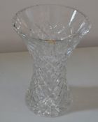 1 x Glass Waisted Vase - Dimensions: H22cm - Ref J2154 - CL314