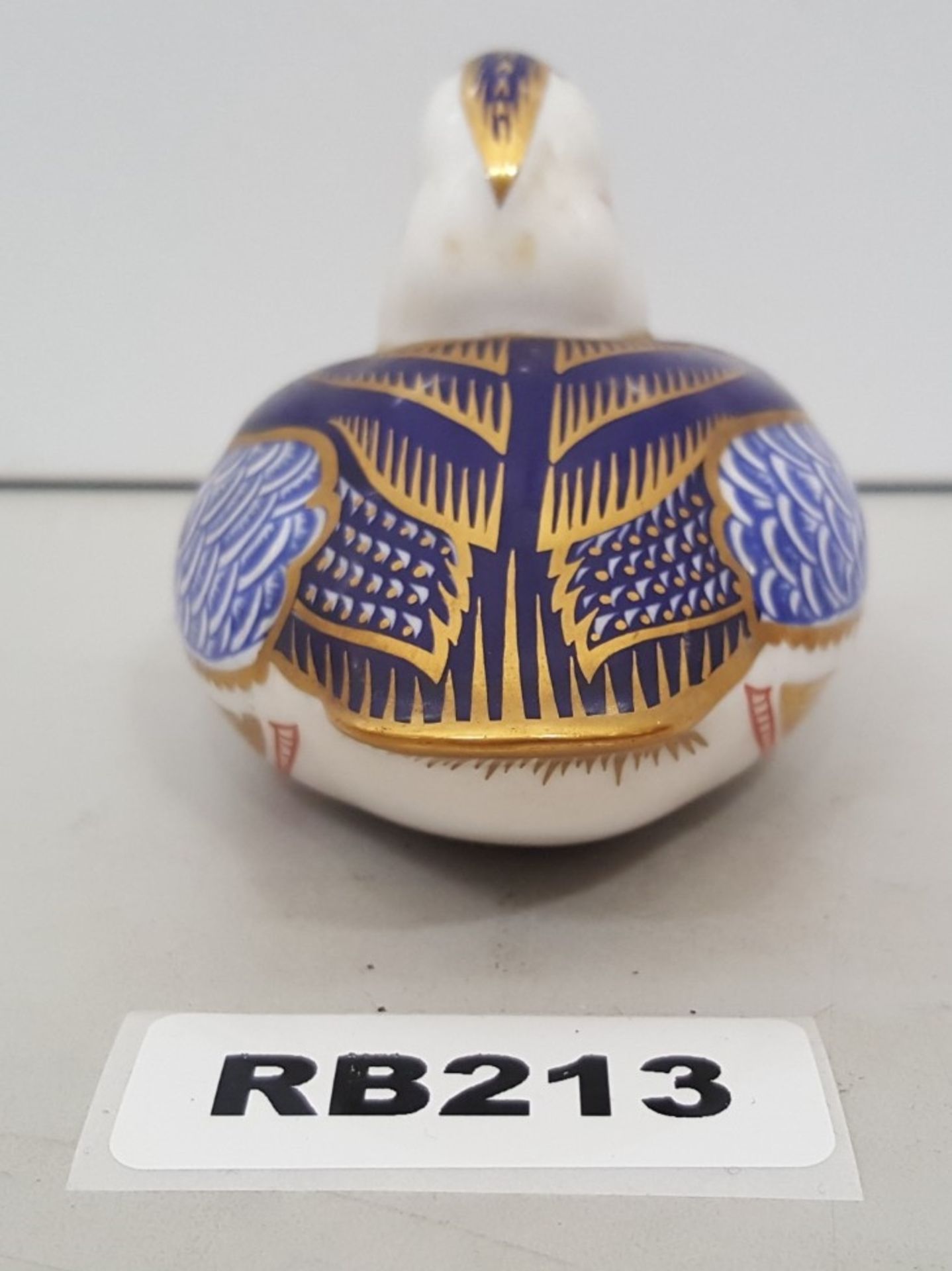 1 x Collectible Royal Crown Derby Duck China Paperweight - Ref RB213 I - Image 3 of 5