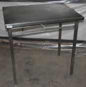 1 x Stainless Steel Fill In Prep Bench - H83 x W 63 x D83 cms - CL453 - Ref MB228 - Location: