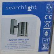 3 x Searchlight Outdoor LED Wall Lights - Stainless Steel IP44 Rated - Brand New and Boxed - Product