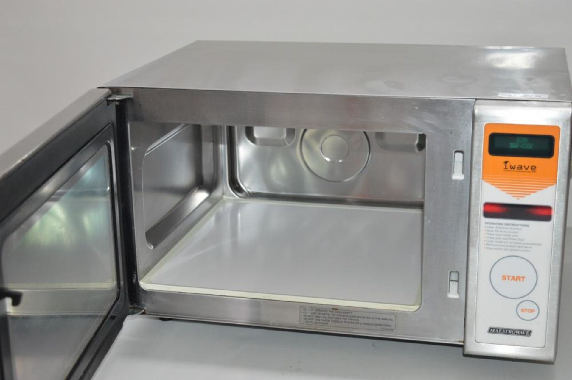 1 x iWave MiWAVE1000 Automated Foodservice Solution - Stainless Steel 1000w Catering Microwave - Image 11 of 14