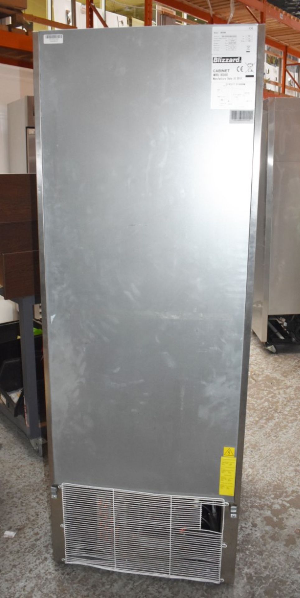 1 x Blizzard BCC400 Upright Commercial Fridge - Stainless Steel Finish - 230v - H200 x W68 x D71 cms - Image 2 of 7