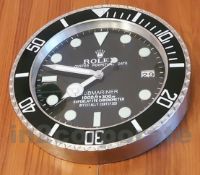 1 x ROLEX Submariner Wall Clock - Dimensions: Approx 35cm Diameter x Depth 7cm - Ref: BRE014 - CL421