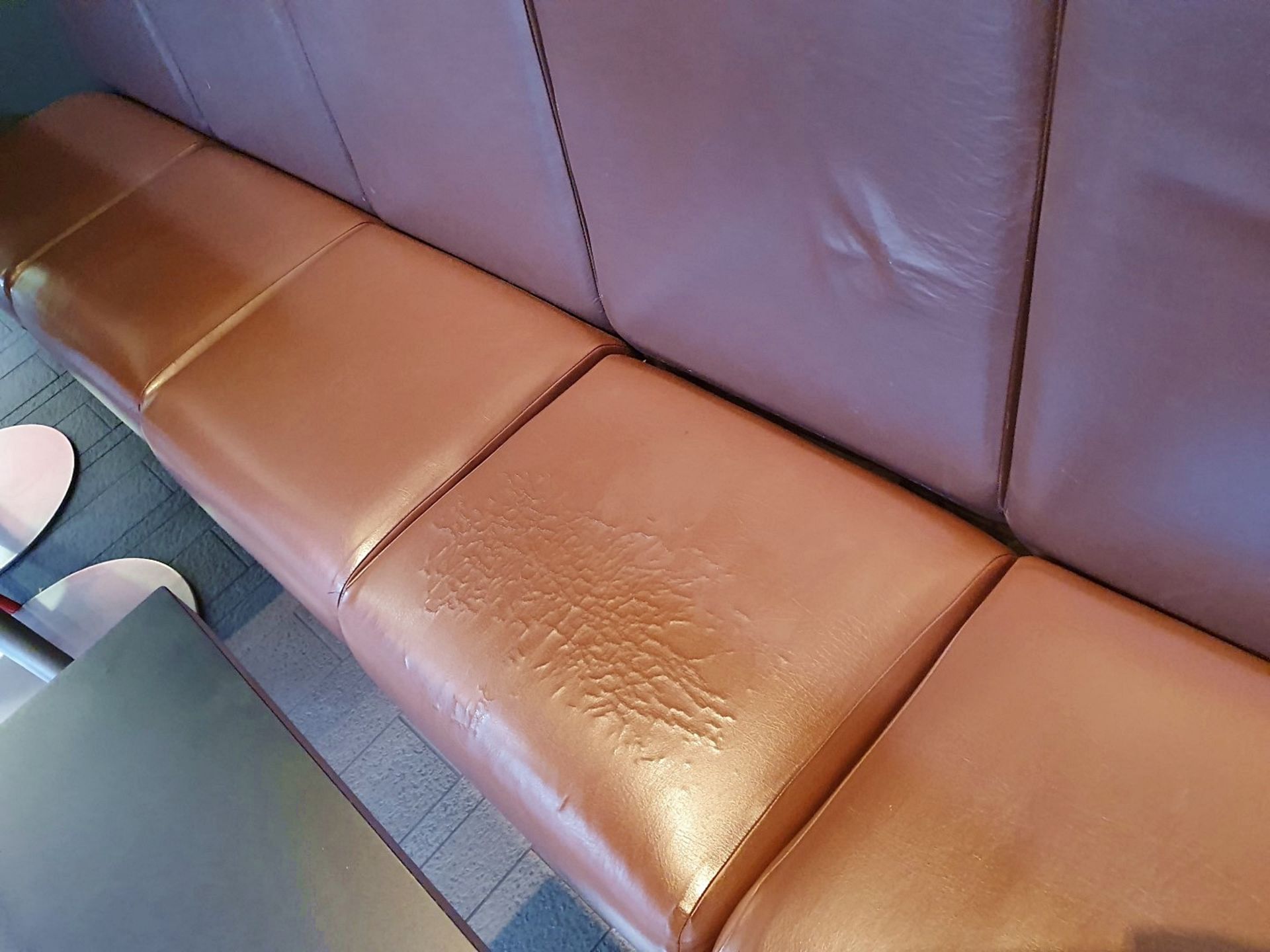 35 x Upholstered Booth Seating Seat And Back Cushions - From A Milan-style City Centre Cafe - Image 4 of 7