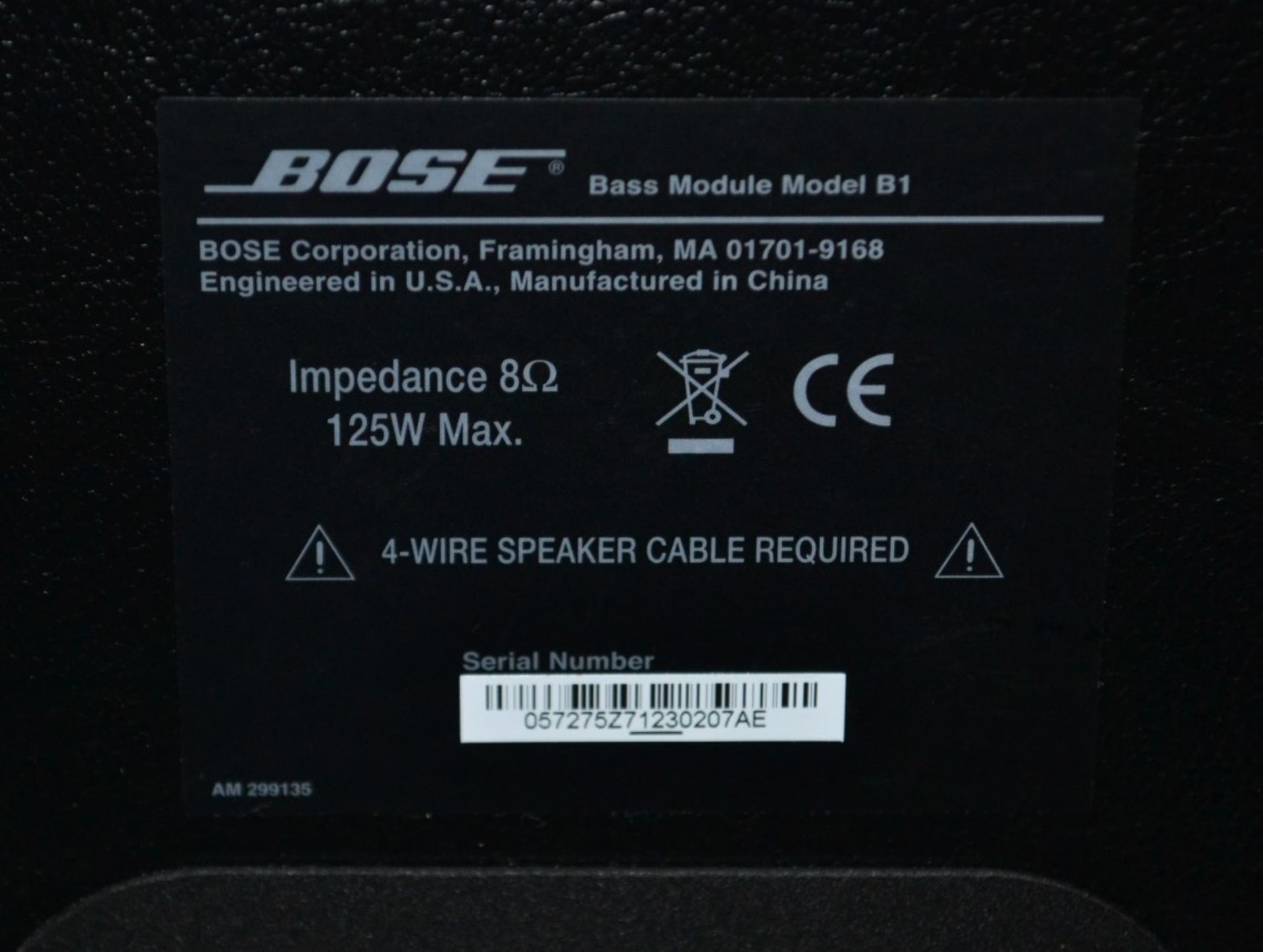 1 x BOSE B1 Bass Module, And 4 x Bose FreeSpace DS 40SE Loudspeakers - Recently Removed From A - Image 4 of 8