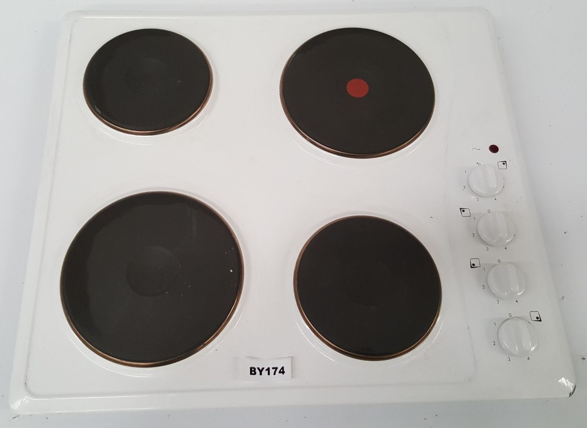 1 x Ignis AKL7000/WH 60 cm Electric Hob White Finish - Ref BY174 - Image 2 of 5