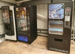 3 x Vending Machines - Includes Snack Vendor, Hot Drinks Coffee Vendor and Cold Drinks Vendor