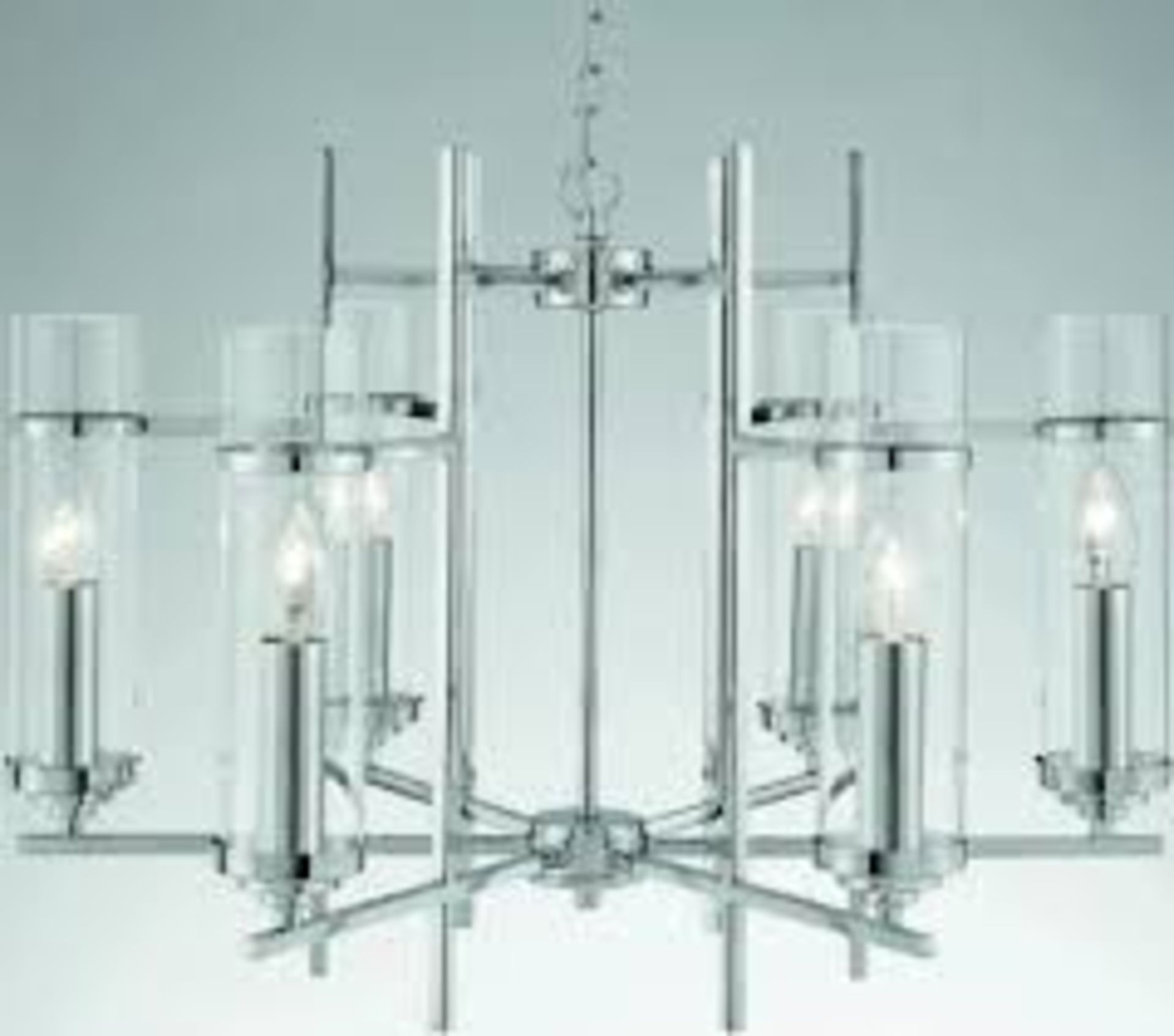 1 x Searchlight Milo 6 Light Ceiling Light Polished Chrome - Ex Display Stock - CL298 - Product Code - Bild 4 aus 4