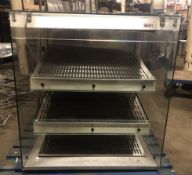 1 x 3-Shelf Heated Patisserie Cabinet - CL374 - NC271 - Location: Bolton BL1