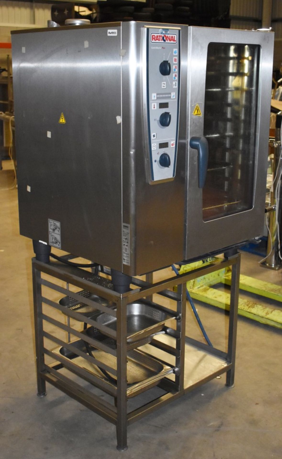 1 x Rational CMP101 CombiMaster Plus Model 101 3 Phase 10 Grid Combi Oven With Stand - H175 x W85 - Image 5 of 10