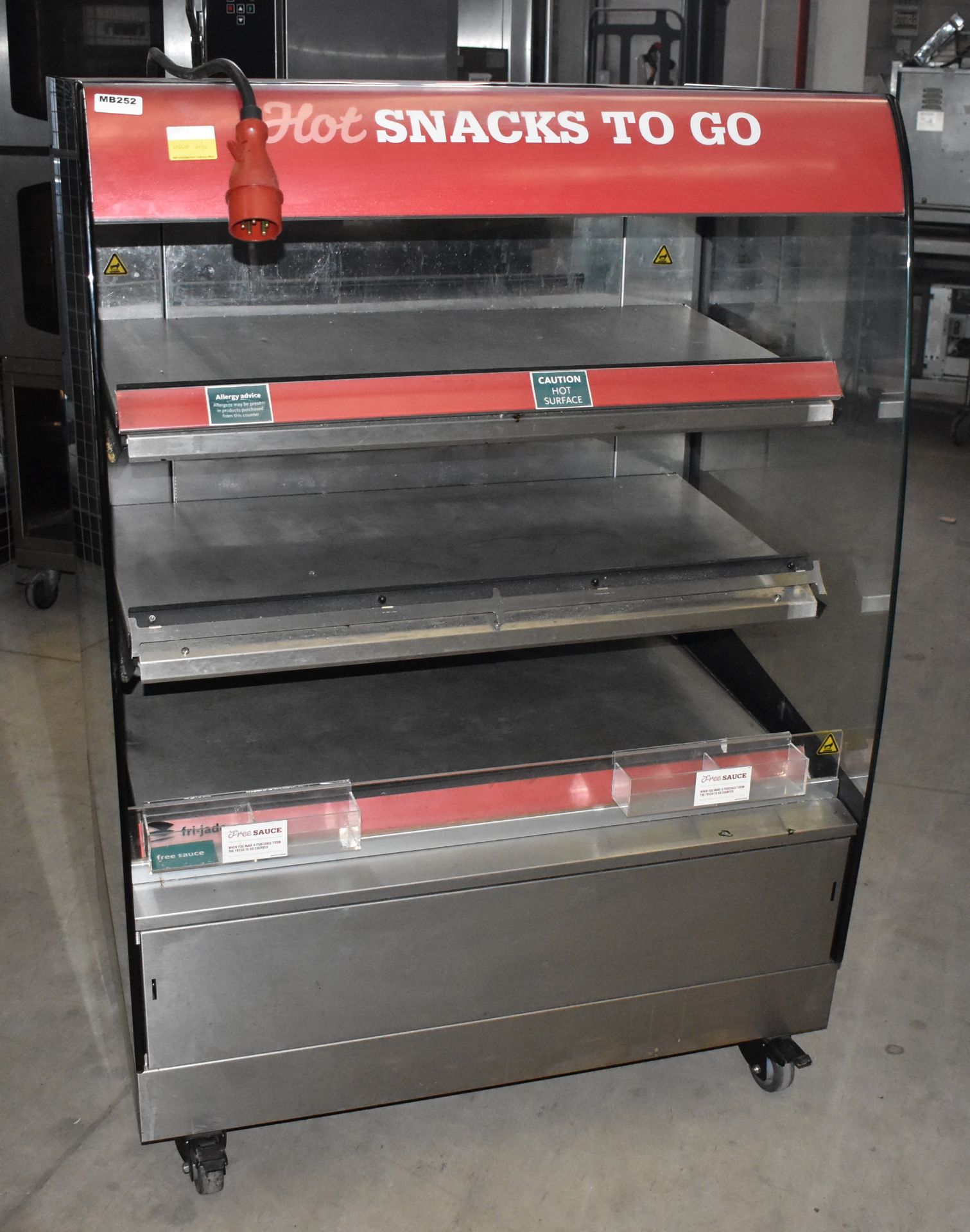 1 x Fri-Jado Three Tier Multi Deck Hot Food Warmer Heated Display Unit - Contemporary Modern