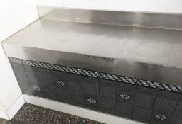 1 x Stainless Steel Counter - Approx 9FT In Length, 64cm Deep - Location: Garstang, Preston PR3