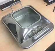 1 x Lacor Luxe GN 2/3 Chafing Dish - Stainless Steel Silver Finish - 41 x 43 x 20 cm - 5.5
