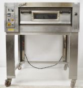 1 x Castelli Forni 'SUPER PIZZA' Commercial Pizza Oven And Stand With Castors