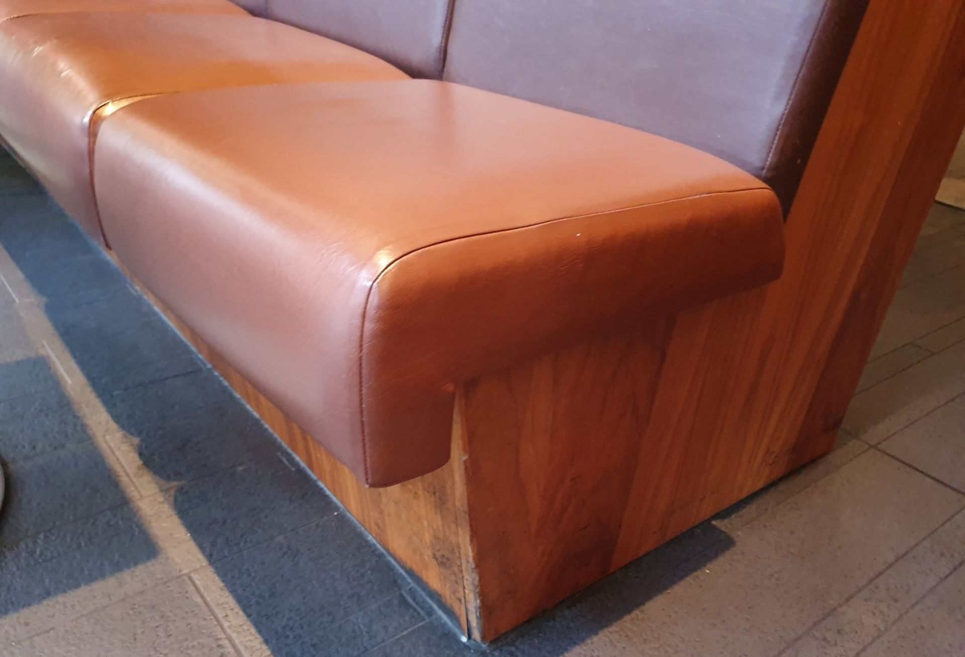 35 x Upholstered Booth Seating Seat And Back Cushions - From A Milan-style City Centre Cafe - Image 6 of 7