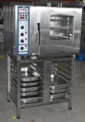 1 x Rational CM 6 9.4k 6 Grid Combi Steam Oven With Stand - H148 x W90 x D73 cms - CL453 - Location: