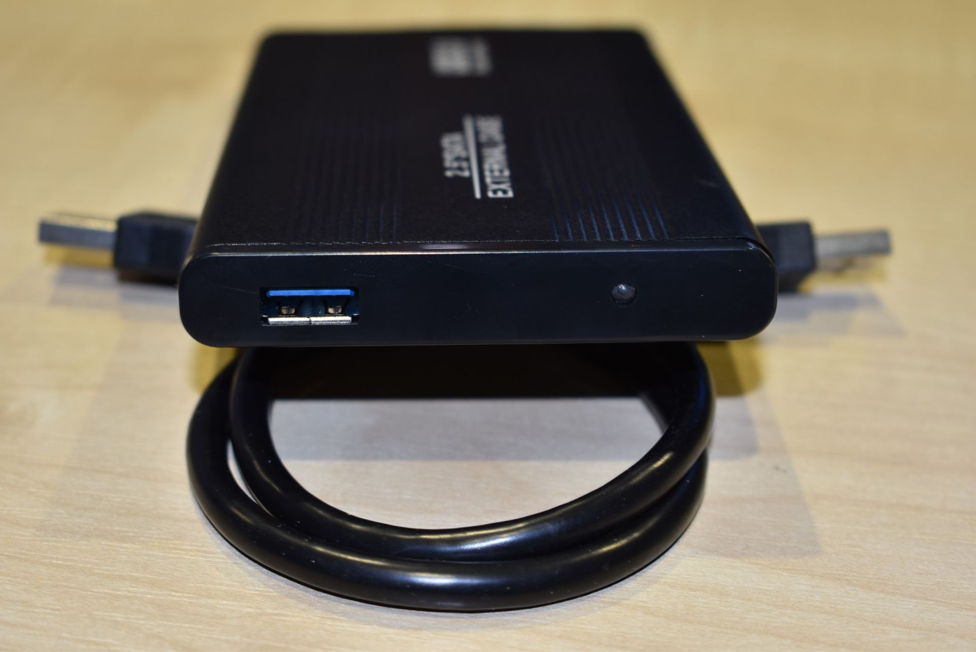 1 x External 500gb Hard Drive - Fast USB 3.0 External Drive With Aluminum Case, Carry Pouch and - Bild 2 aus 4