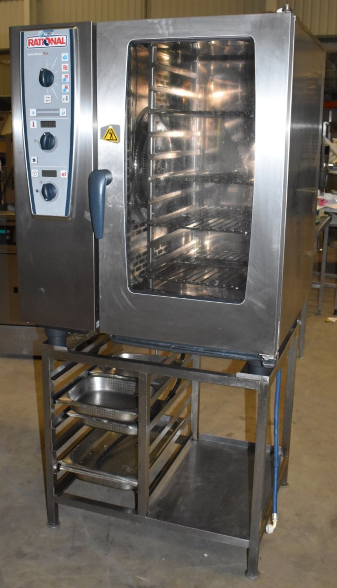 1 x Rational CMP101 CombiMaster Plus Model 101 3 Phase 10 Grid Combi Oven With Stand - H175 x W85 - Image 6 of 10