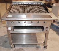 1 x Stainless Steel GARLAND Commercial Griddle With Stand - CL350 - Ref212 - Location: Altrincham