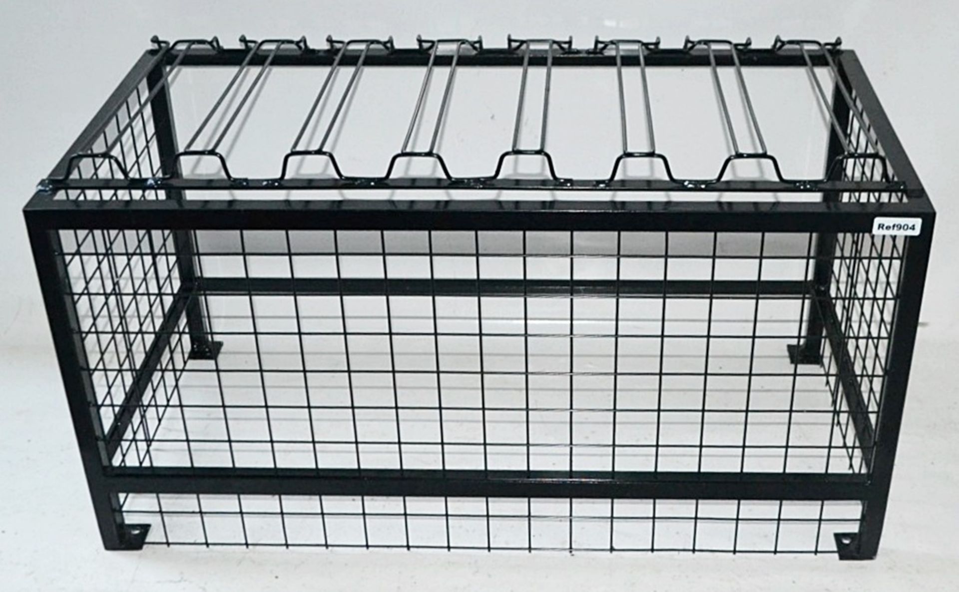 3 x Wine Cages In Black - Dimensions: W98 x 50 x D48cm - Recently Removed From A City Centre Mexican - Image 2 of 3