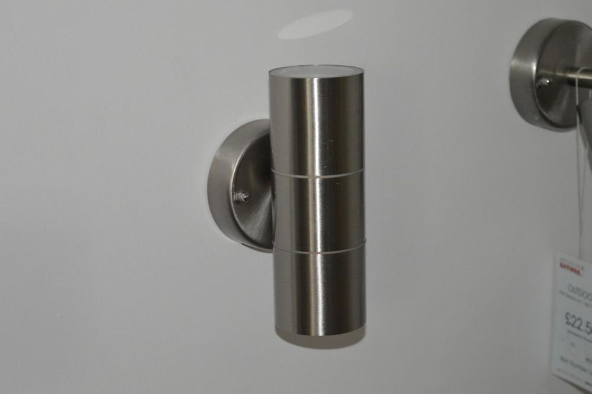 1 x Outdoor Directional Wall Light And A 2 Light Wall Bracket Finished In Stainless Steel - Ex Displ - Bild 6 aus 6