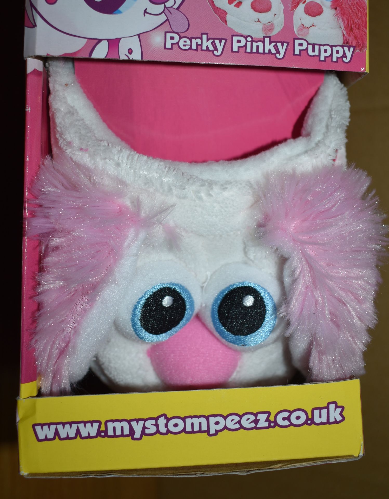 25 x Stompeez Pink Perky Puppy Slippers - Fleece Slip-On Children's Slippers - Size Small 10 to 12 - - Image 8 of 10