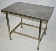 1 x Stainless Steel Prep Bench By Metal Craft Industries - H75 x W93 x D61 cms - CL453 - Ref MB210 -